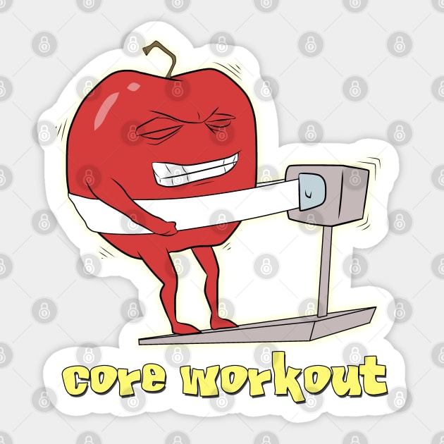 core workout Sticker by bobgoodallart